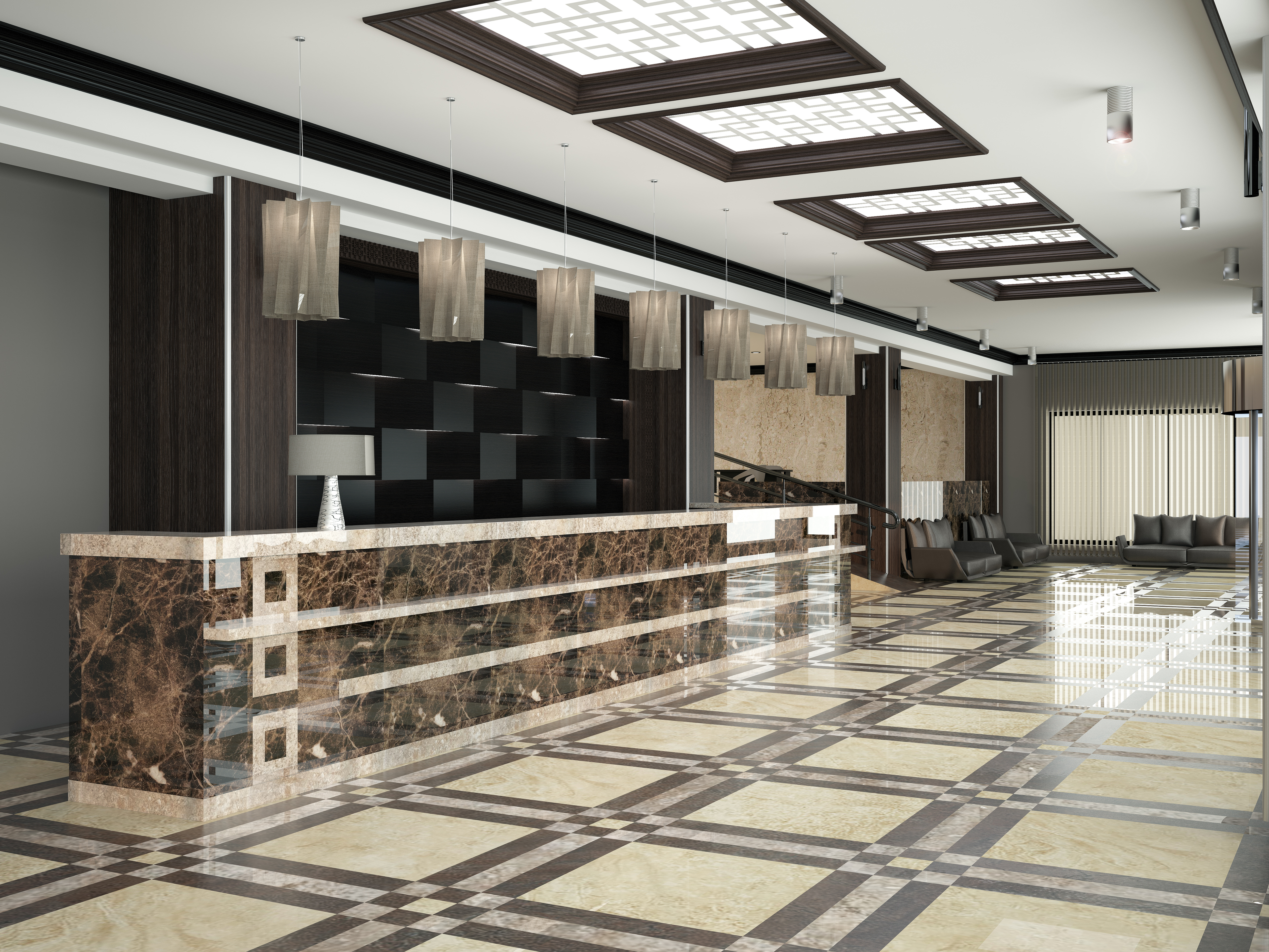 Modern Hotel Lobby